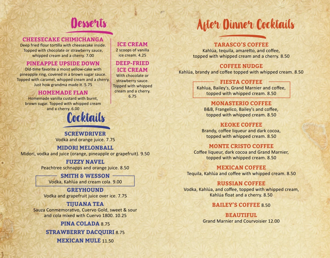 drink menu 2